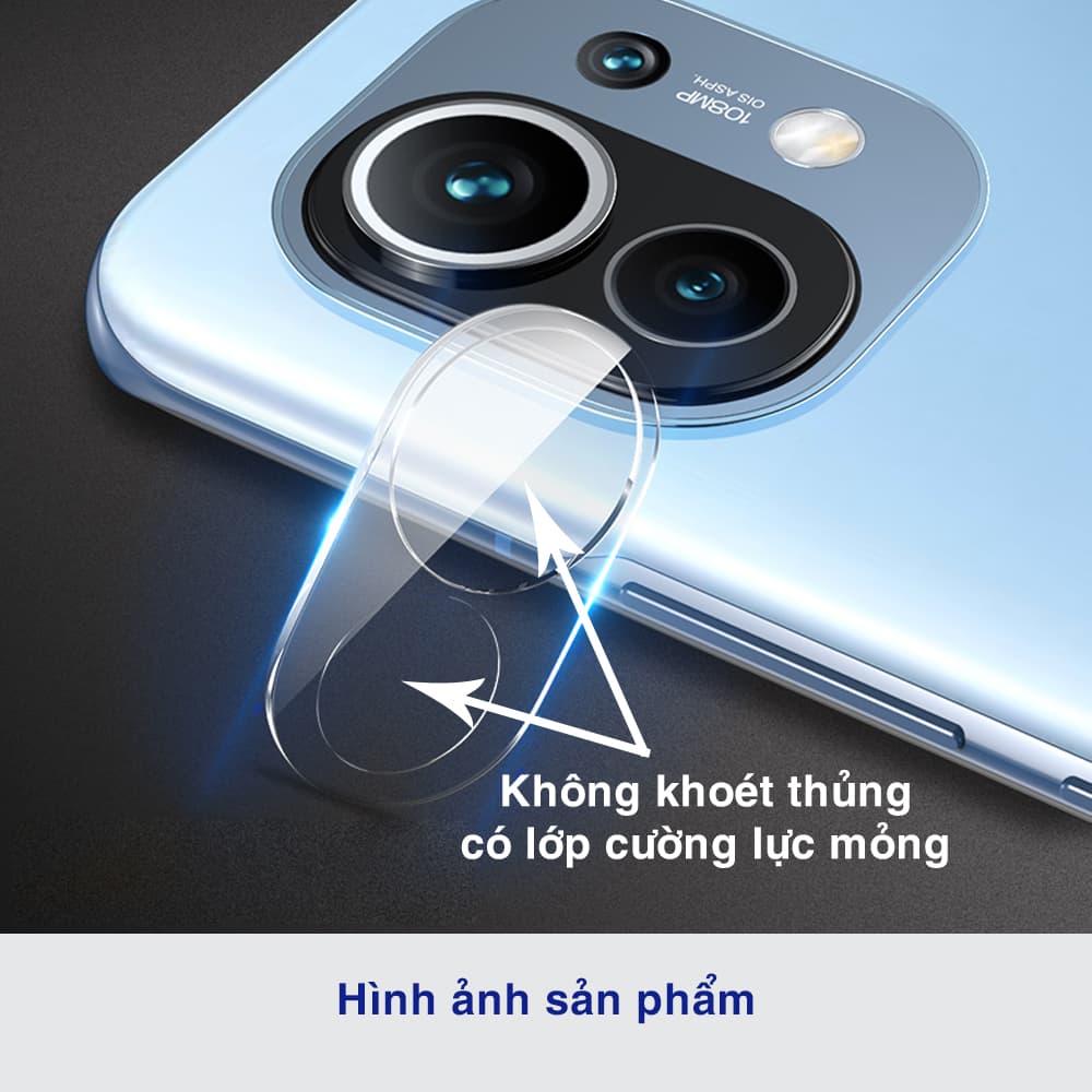 Cường lực camera Xiaomi Mi 11 bảo vệ cả phần mắt và viền camera - 9