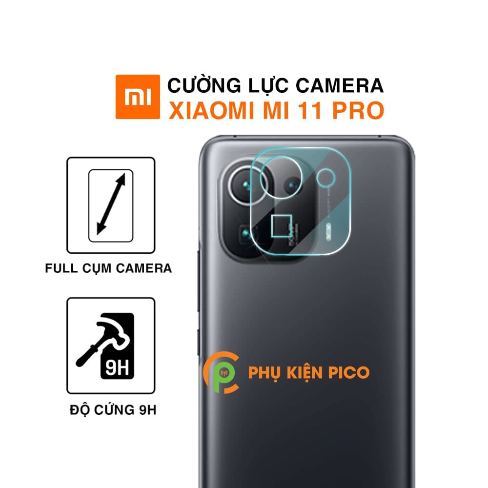 Cường lực camera Xiaomi Mi 11 Pro độ cứng 9H trong suốt