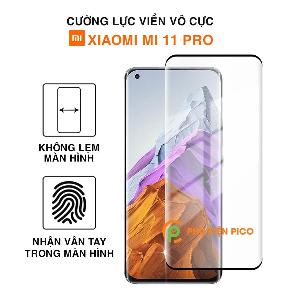 Kính cường lực Xiaomi Mi 11 Pro viền vô cực full keo full màn hình