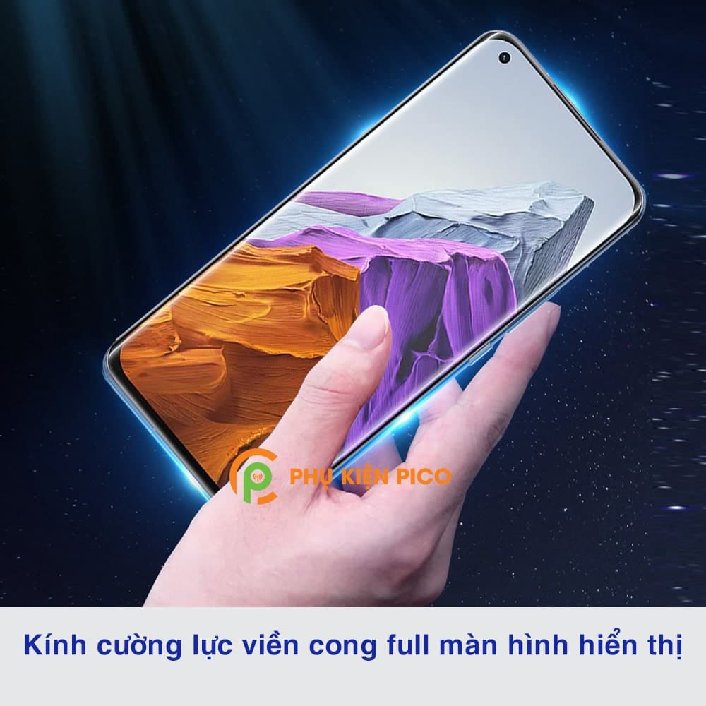 Kính cường lực Xiaomi Mi 11 Pro viền đen siêu mỏng full keo full màn hình - 8