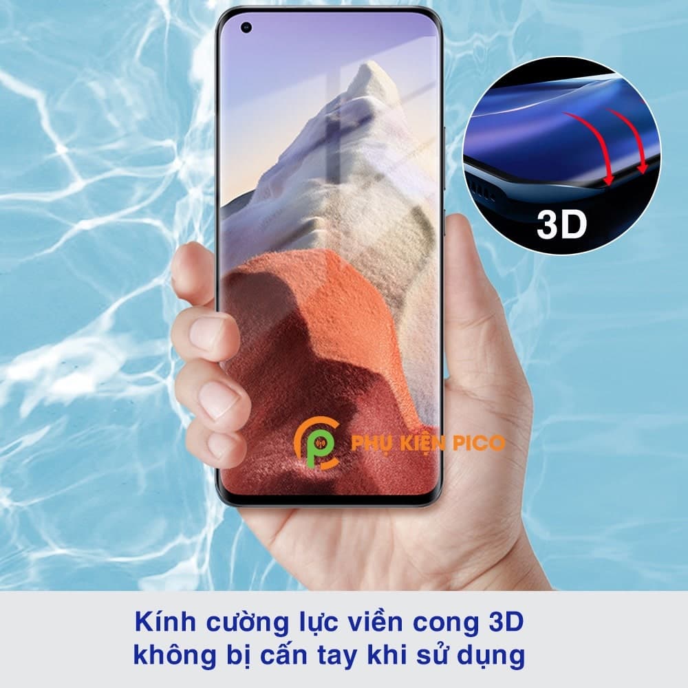 Kính cường lực Xiaomi Mi 11 Ultra viền đen siêu mỏng full keo full màn hình - 4
