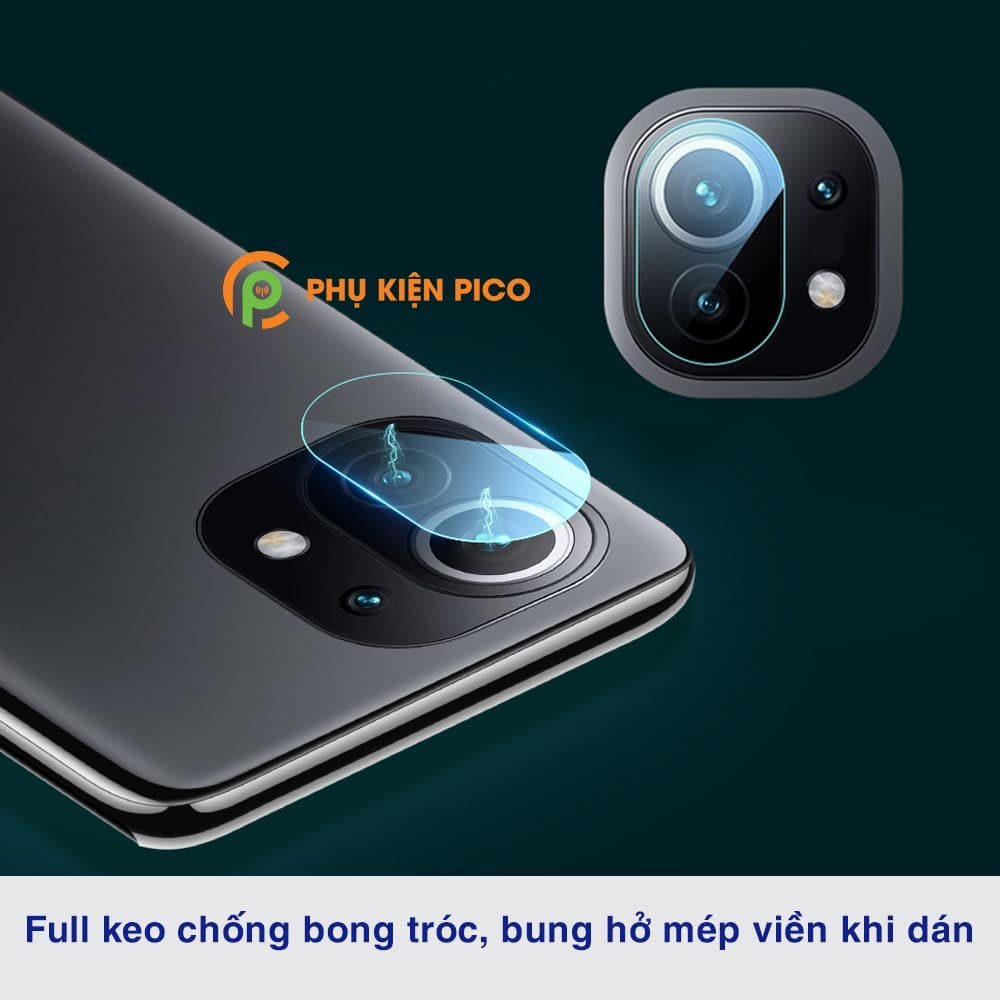 Cường lực camera Xiaomi Mi 11 Lite độ cứng 9H trong suốt - 5