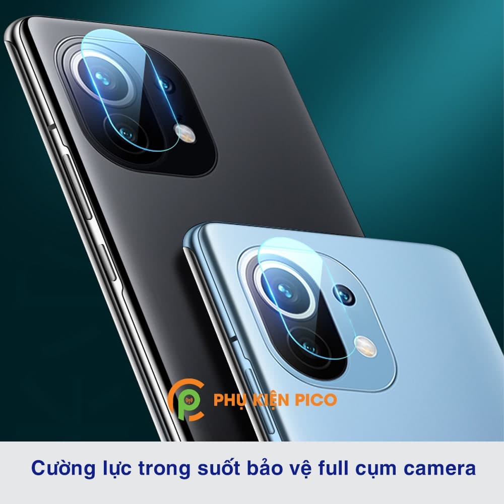 Cường lực camera Xiaomi Mi 11 Lite độ cứng 9H trong suốt - 3