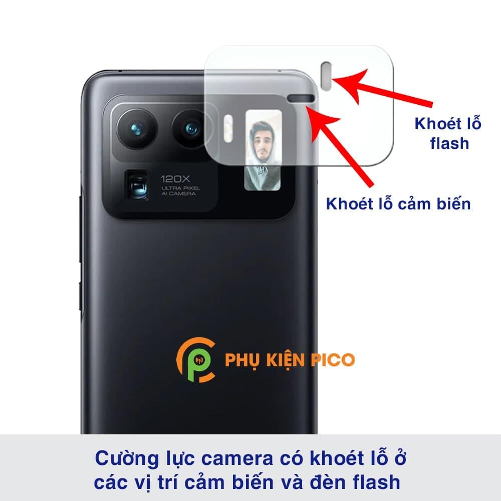 Cường lực camera Xiaomi Mi 11 Ultra độ cứng 9H trong suốt - 3