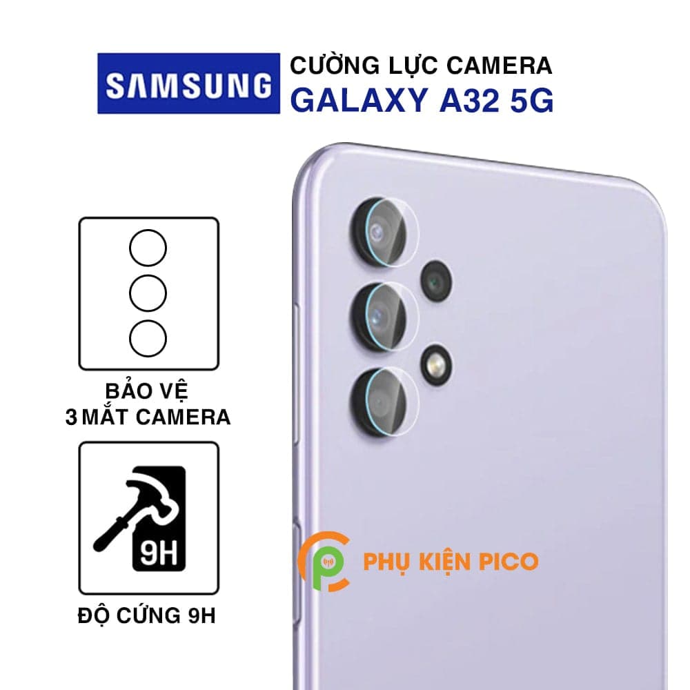 Cường lực camera Samsung Galaxy A32 5G độ cứng 9H trong suốt