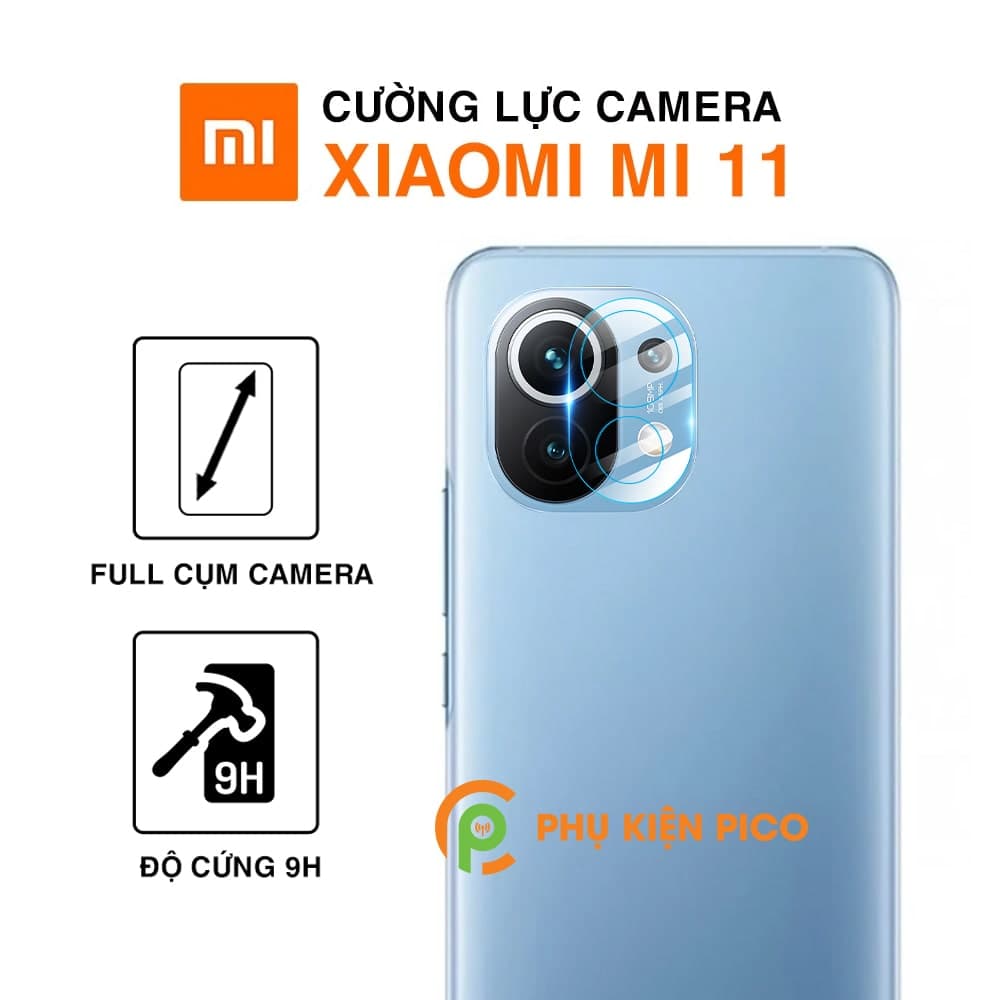 Cường lực camera Xiaomi Mi 11 bảo vệ cả phần mắt và viền camera