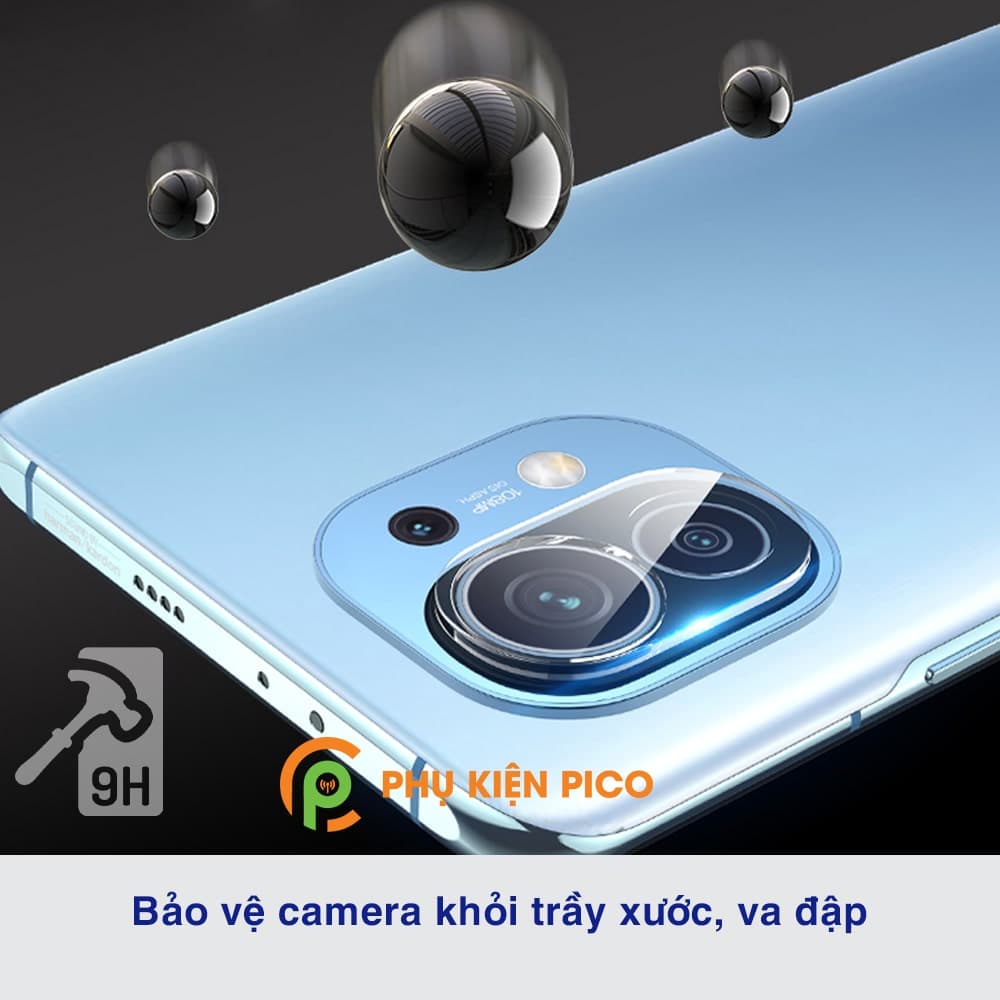 Cường lực camera Xiaomi Mi 11 bảo vệ cả phần mắt và viền camera - 5
