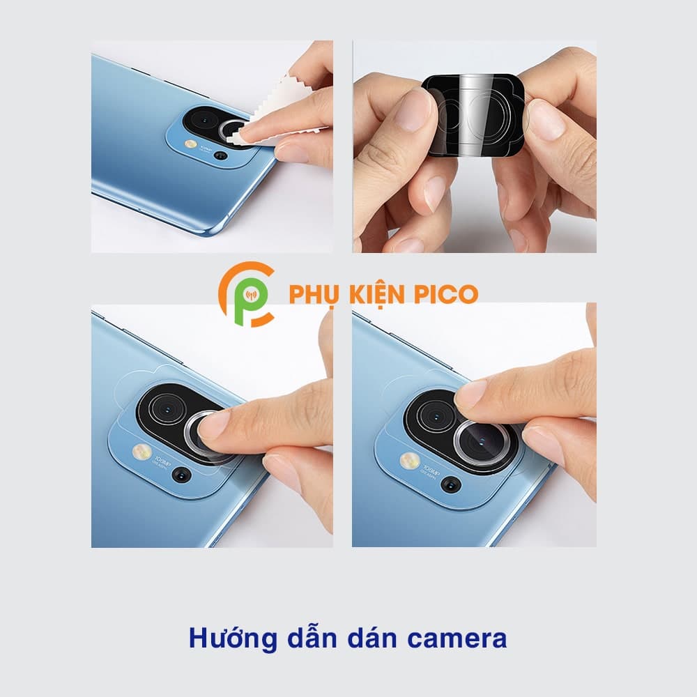 Cường lực camera Xiaomi Mi 11 bảo vệ cả phần mắt và viền camera - 4