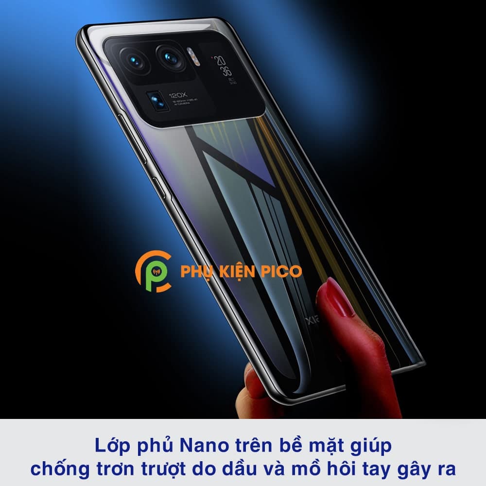Dán lưng Xiaomi Mi 11 Ultra full mặt lưng full viền dẻo trong suốt - 5