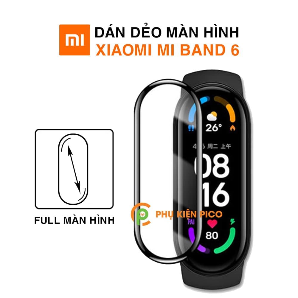 Dán màn hình Mi Band 6 cường lực dẻo trong suốt
