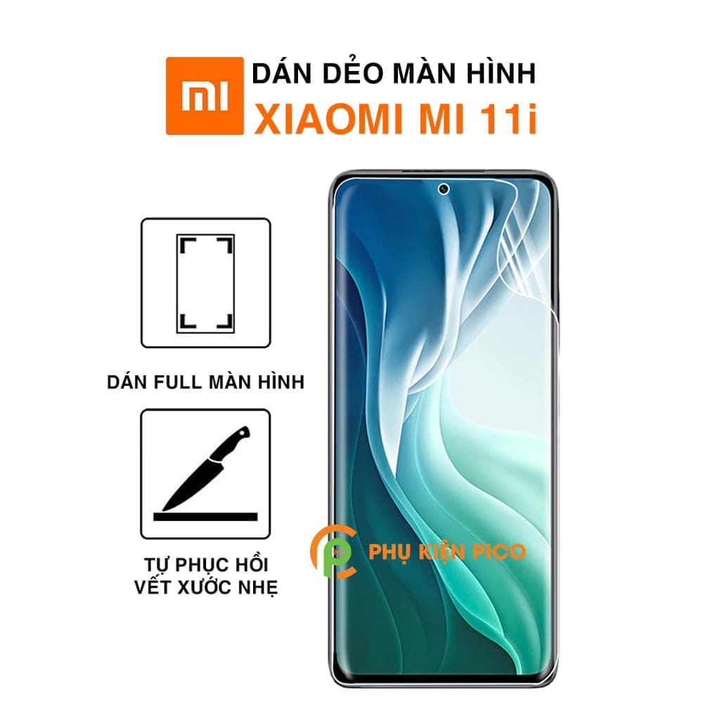 Dán màn hình Xiaomi Mi 11i full màn hình PPF dẻo trong suốt