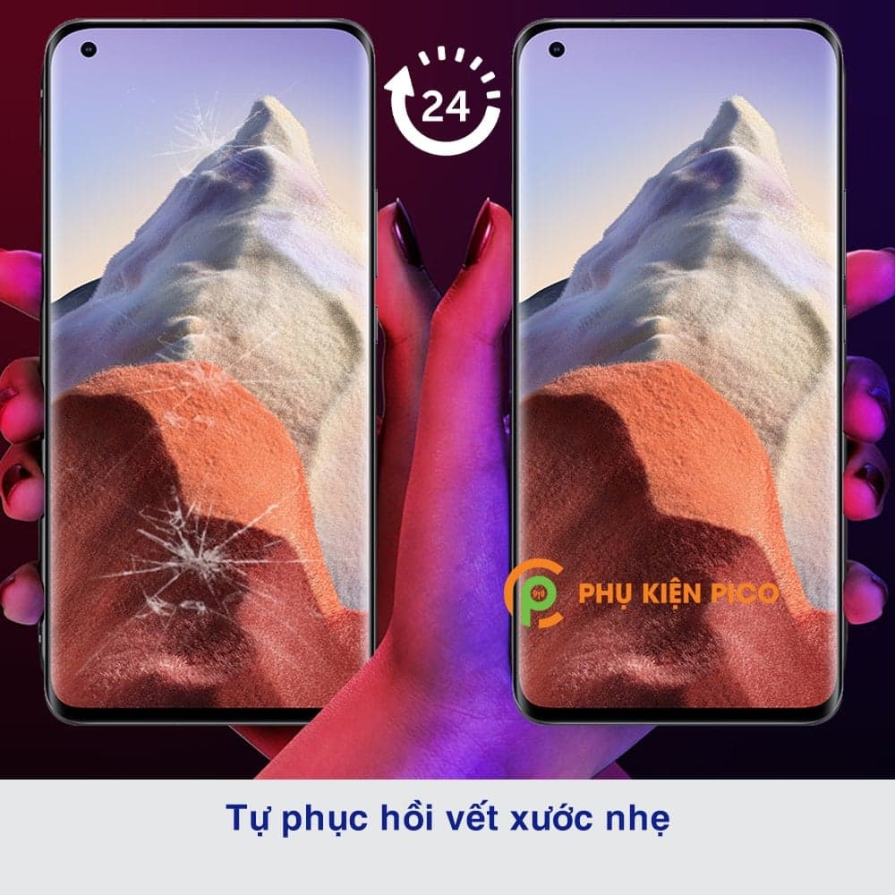 Dán màn hình Xiaomi Mi 11 Ultra dẻo vân mờ chống bám vân tay - 6