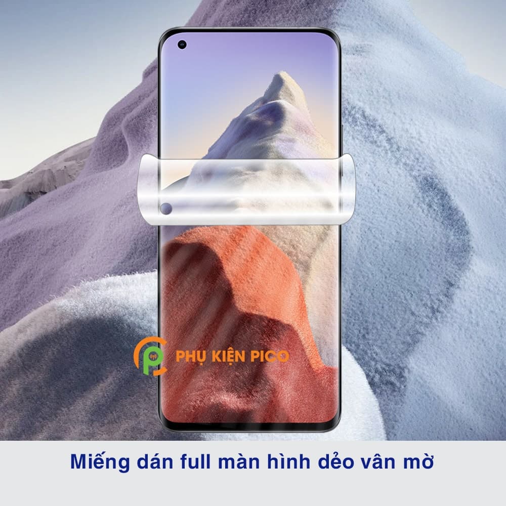 Dán màn hình Xiaomi Mi 11 Ultra dẻo vân mờ chống bám vân tay - 2
