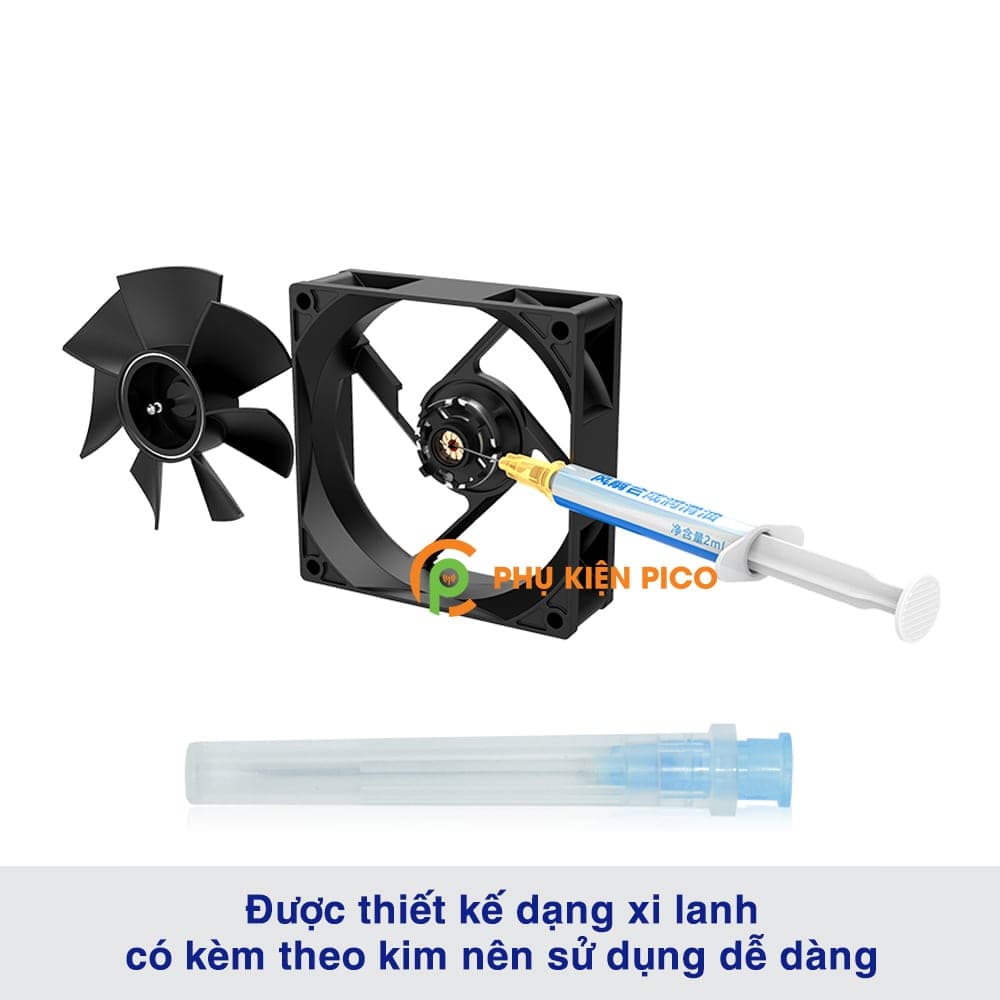 Mỡ tra quạt tản nhiệt máy tính, laptop FL-N02 dầu bôi trơn mỡ bôi trơn 2ml - 4