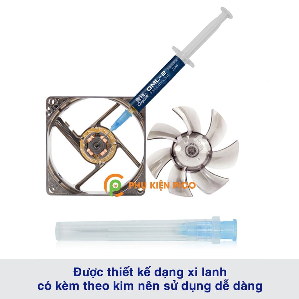 Dầu tra quạt tản nhiệt máy tính, laptop QML-2 Fan Lubricant 2ml - 5