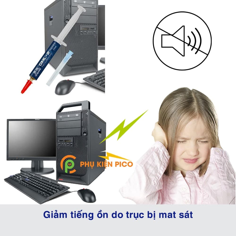 Dầu tra quạt tản nhiệt máy tính, laptop QML-2 Fan Lubricant 2ml - 4