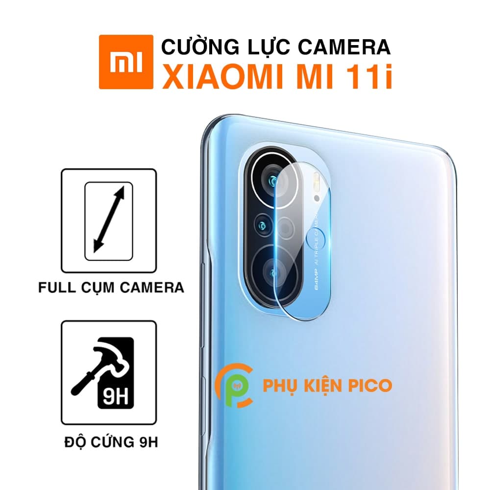 Cường lực camera Xiaomi Mi 11i độ cứng 9H trong suốt