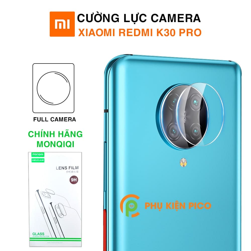 Cường lực camera Xiaomi Redmi K30 Pro chính hãng Monqiqi độ cứng 9H bộ 2 chiếc