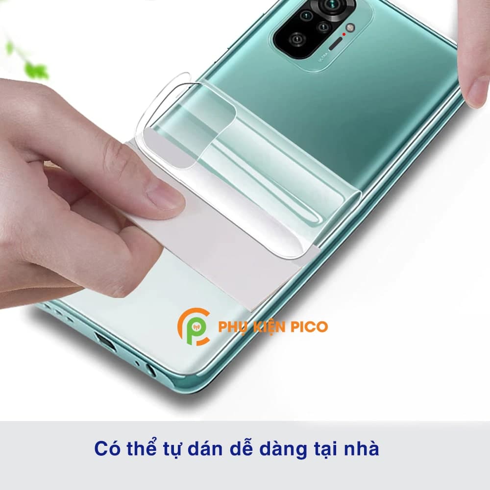 Dán lưng Xiaomi Redmi Note 10 Pro full mặt lưng và viền trong suốt - 2