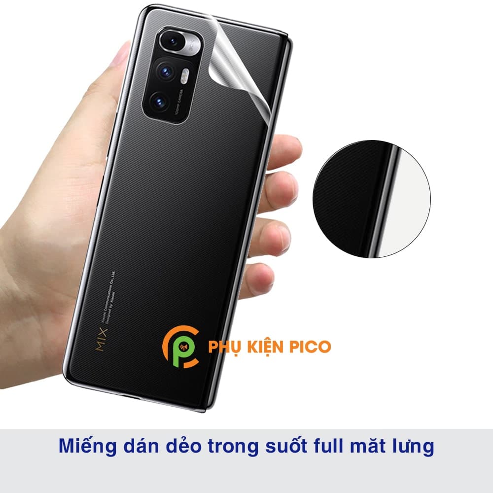 Dán lưng Xiaomi Mi Mix Fold dẻo trong suốt PPF tự phục hồi vết xước - 7