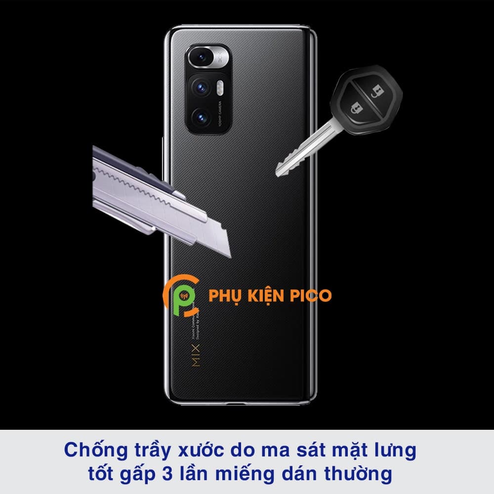 Dán lưng Xiaomi Mi Mix Fold dẻo vân mờ chống bám vân tay - 3