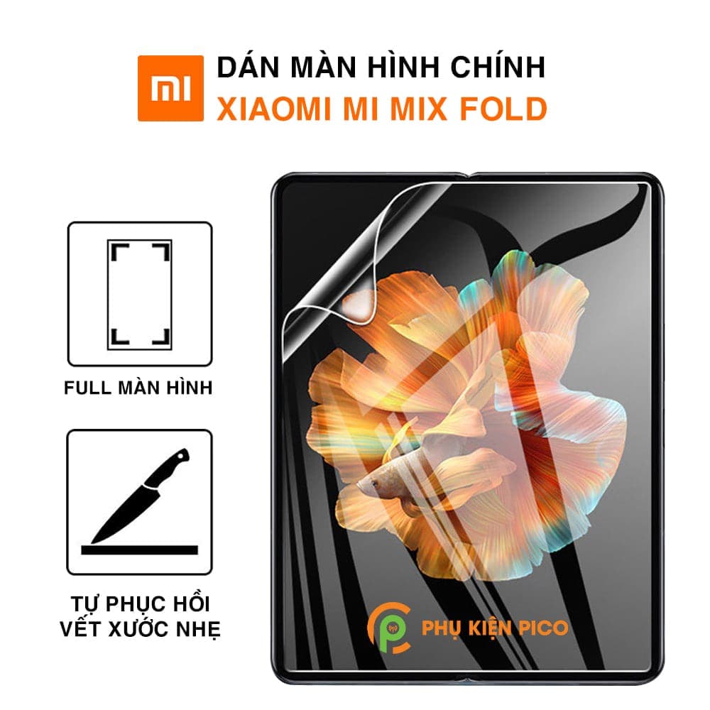Dán màn hình Xiaomi Mi Mix Fold full màn chính dẻo trong suốt