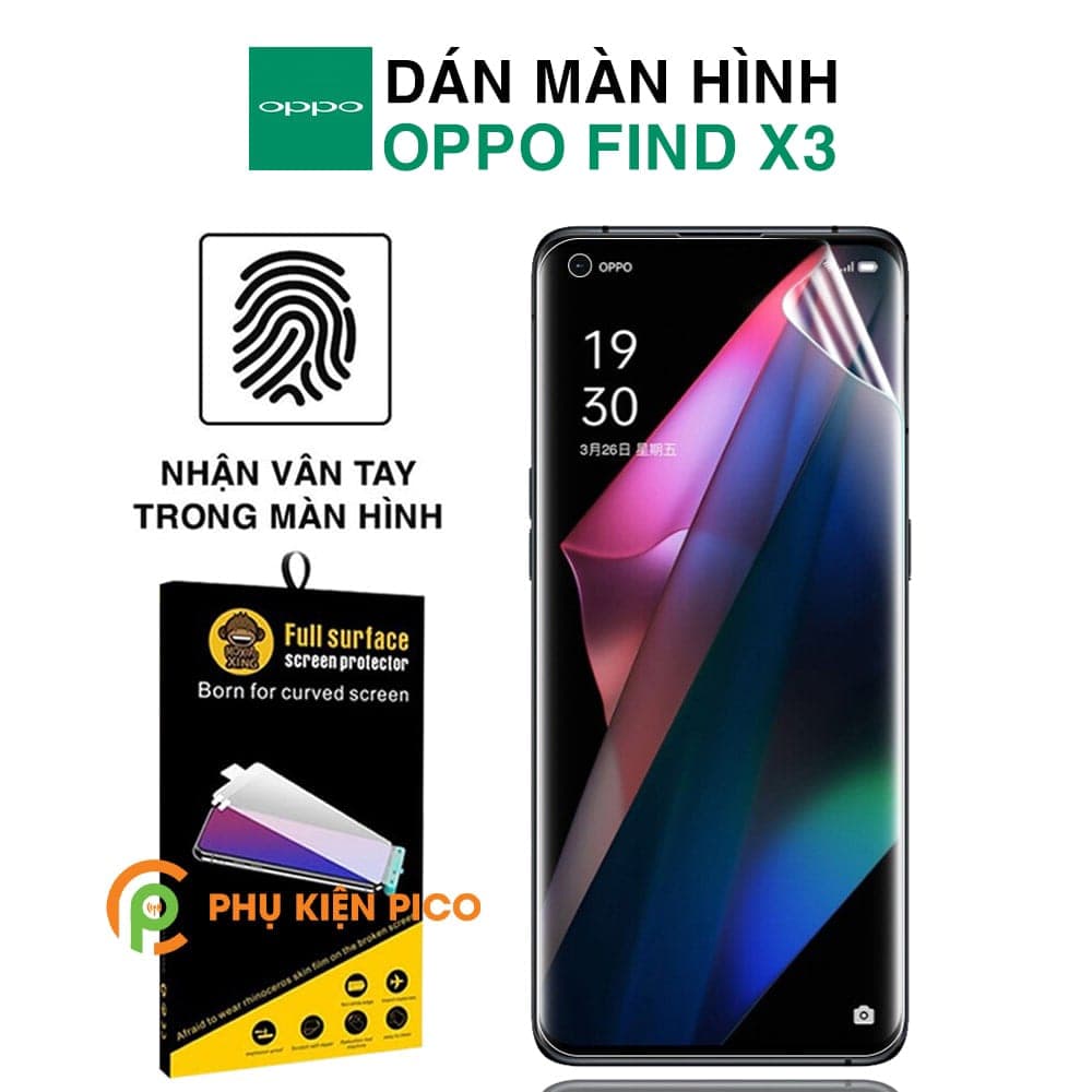 Dán màn hình Oppo Find X3 dẻo trong suốt PPF chính hãng Moxiao Xing