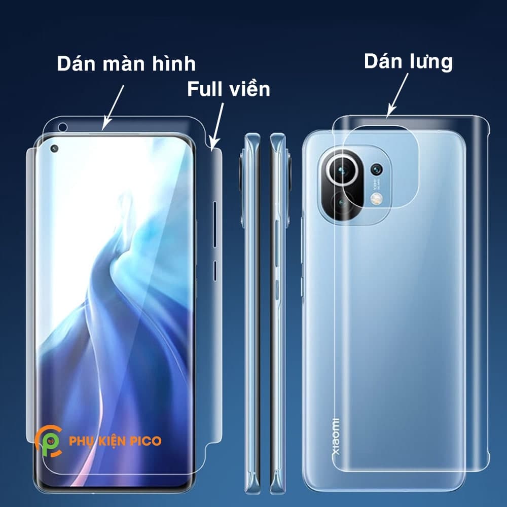 Dán màn hình Xiaomi Mi 11 360 Độ, bo cong trước sau - Dán PPF Mi 11 360 Độ - 8