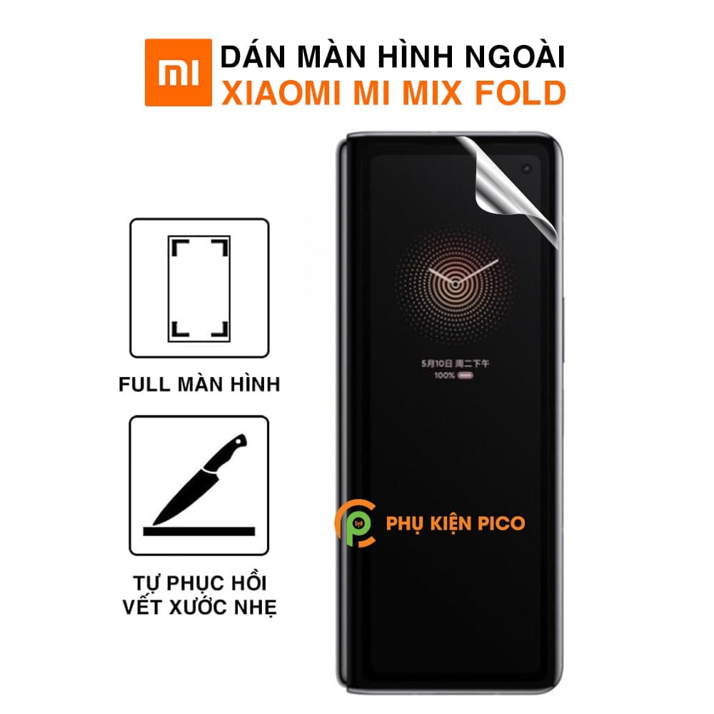 Dán màn hình Xiaomi Mi Mix Fold full màn ngoài dẻo trong suốt
