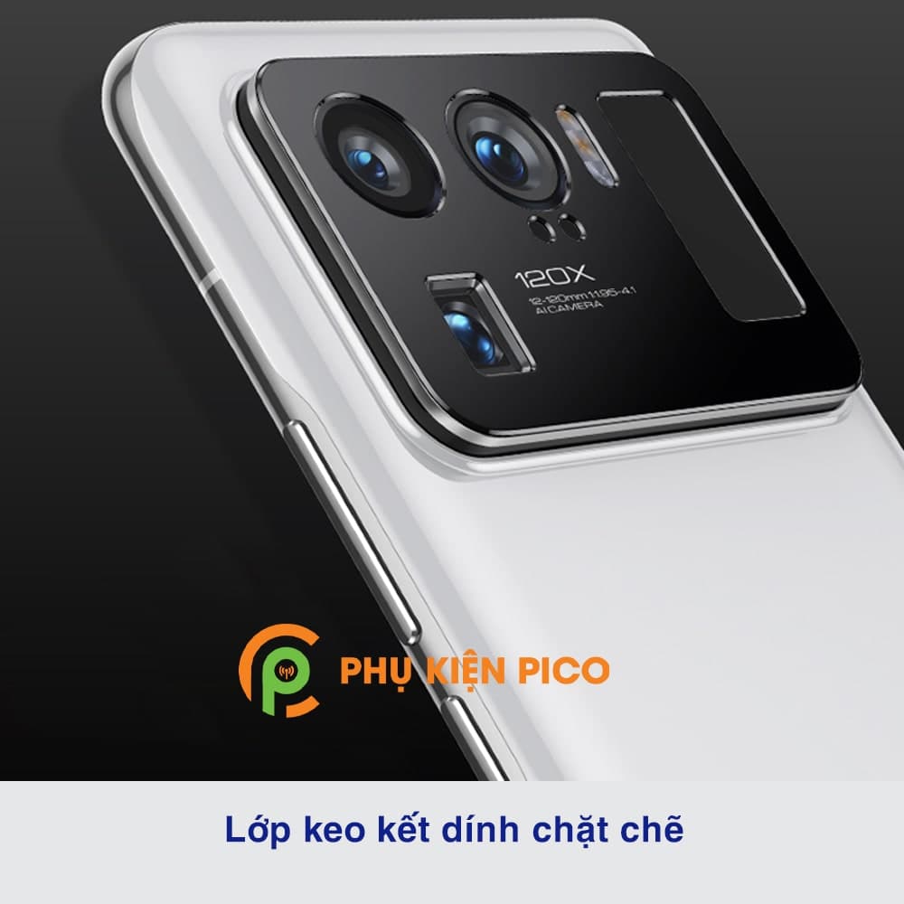 Dán camera Xiaomi Mi 11 Ultra khung kim loại bảo vệ an toàn camera - 5
