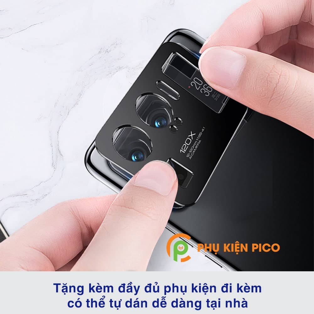 Dán camera Xiaomi Mi 11 Ultra khung kim loại bảo vệ an toàn camera - 4