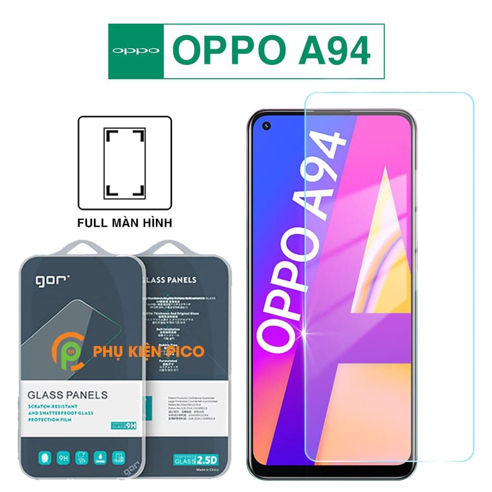 Kính cường lực Oppo A94 full màn hình chính hãng GOR