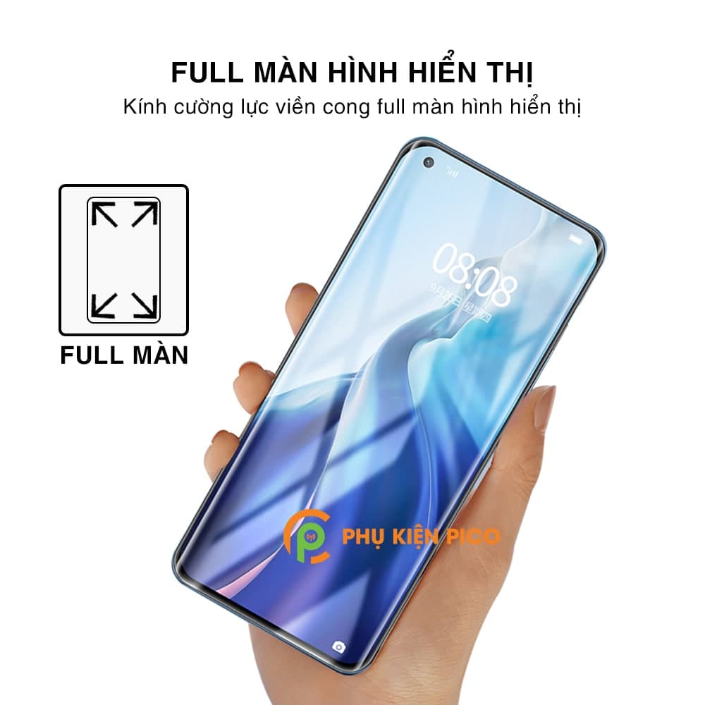 Kính cường lực Xiaomi Mi 11 chính hãng UV Nishen full màn hình - 6