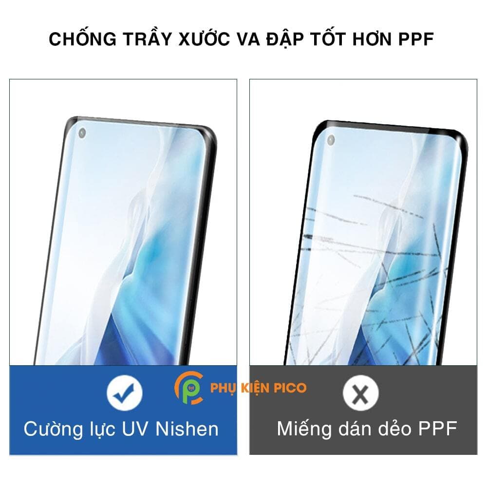 Kính cường lực Xiaomi Mi 11 chính hãng UV Nishen full màn hình - 4