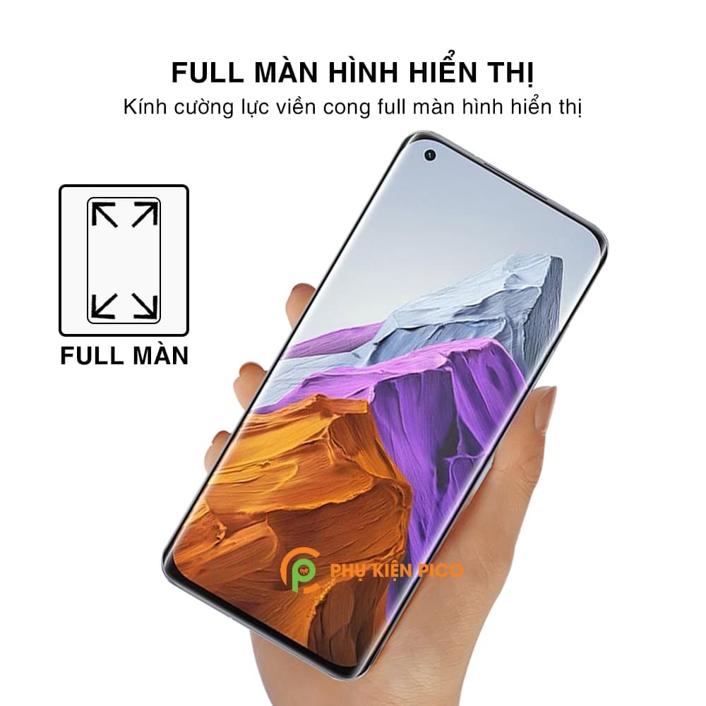 Kính cường lực Xiaomi Mi 11 Pro chính hãng UV Nishen full màn hình - 7