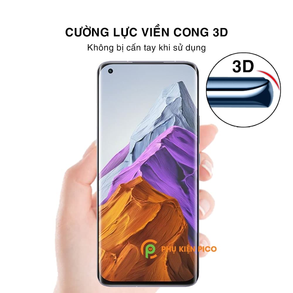 Kính cường lực Xiaomi Mi 11 Pro chính hãng UV Nishen full màn hình - 6