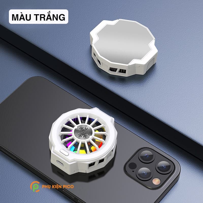 Quạt tản nhiệt máy tính bảng sò lạnh F10 hút nam châm sạc không dây led RGB - 3