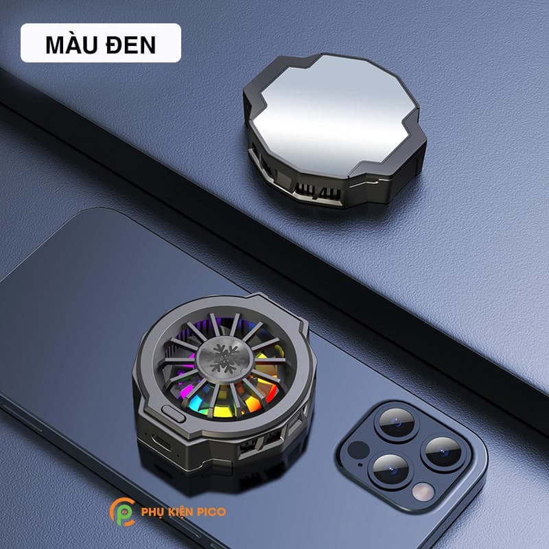 Quạt tản nhiệt máy tính bảng sò lạnh F10 hút nam châm sạc không dây led RGB - 4
