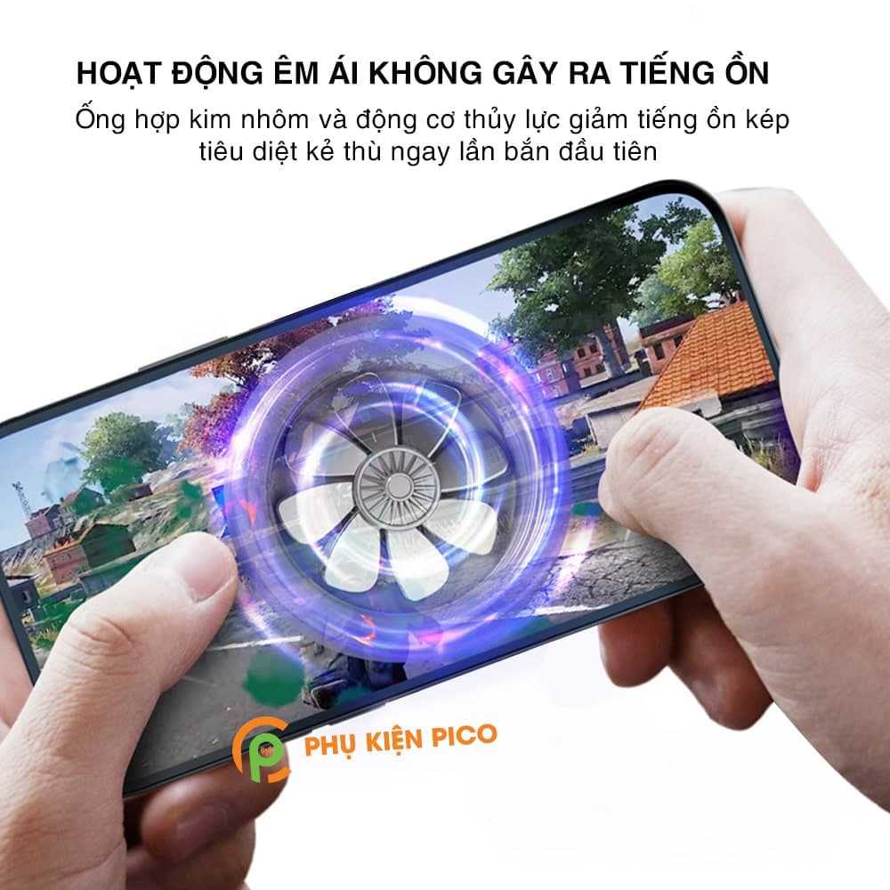 Quạt tản nhiệt máy tính bảng sò lạnh F10 hút nam châm sạc không dây led RGB - 5