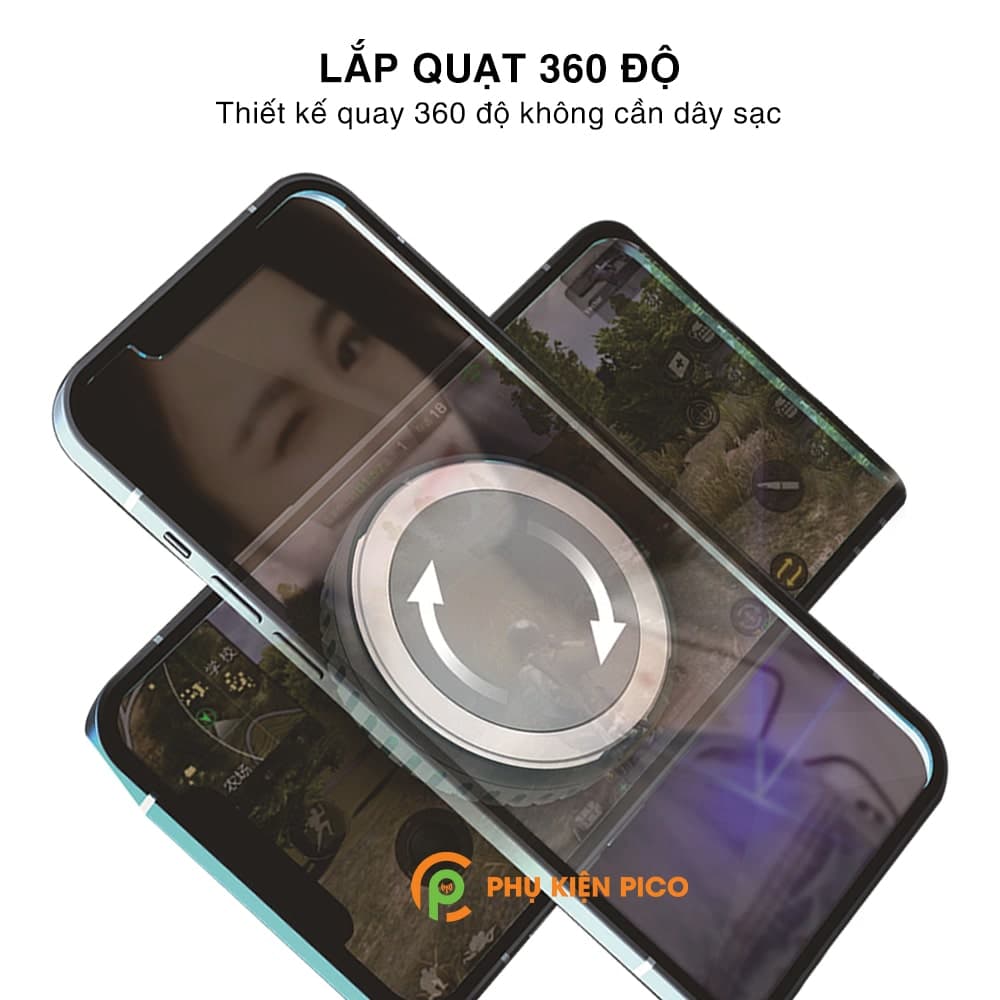 Quạt tản nhiệt máy tính bảng Coolest X6 sò lạnh nam châm - 5