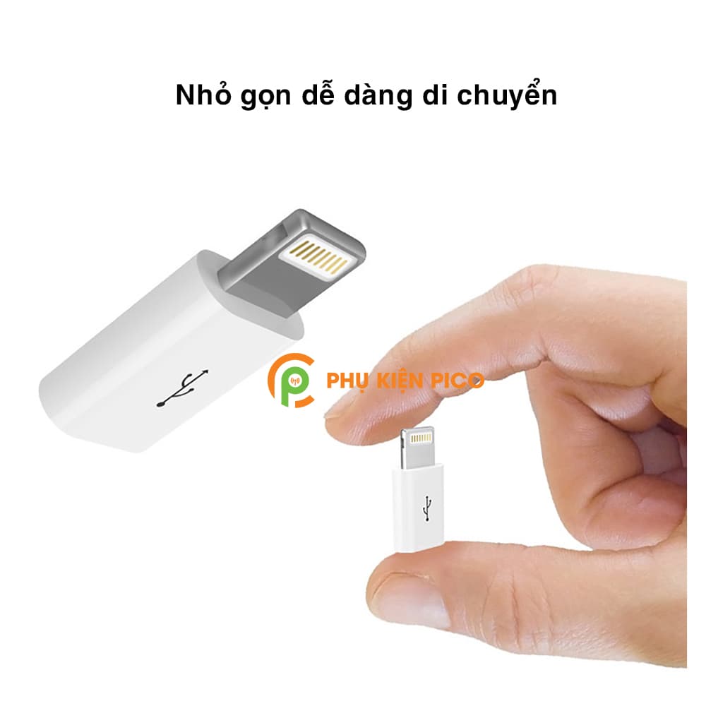 Đầu chuyển Micro USB sang Lightning dùng cho iPhone Ipad Ipod - Đầu chuyển Lightning sang Micro USB - 7