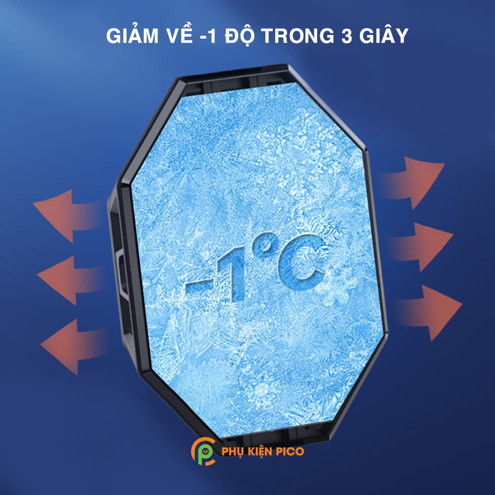 Quạt tản nhiệt điện thoại sò lạnh P50 - Quạt tản nhiệt máy tính bảng Ipad Led RGB - 11