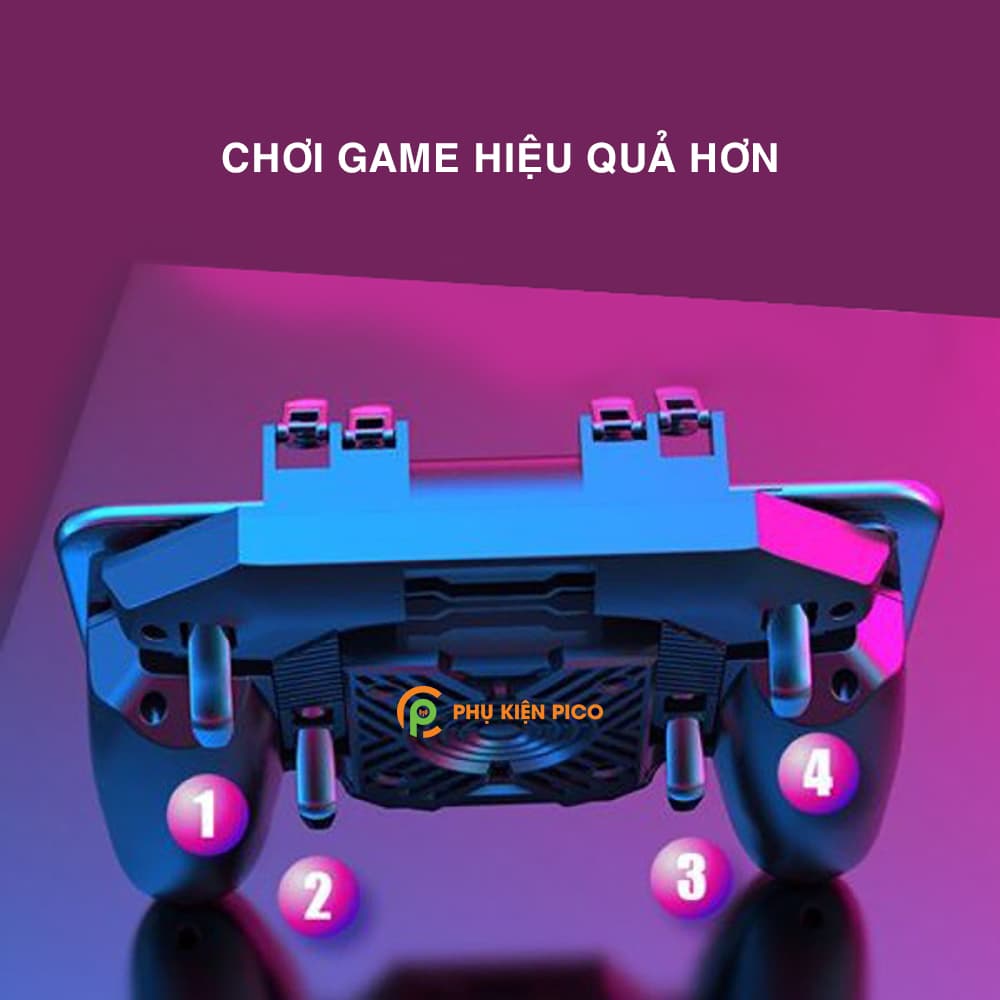 Tay cầm chơi game 6 ngón Memo DL88 tản nhiệt sò lạnh hỗ trợ nút kép PUBG Mobile/ Call of Duty/ROS/FreeFire - 10
