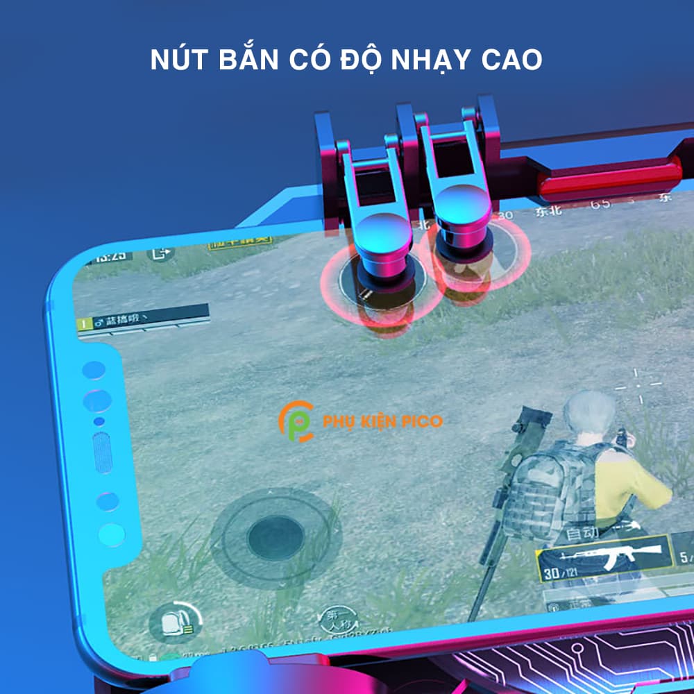 Tay cầm chơi game 6 ngón Memo DL88 tản nhiệt sò lạnh hỗ trợ nút kép PUBG Mobile/ Call of Duty/ROS/FreeFire - 8