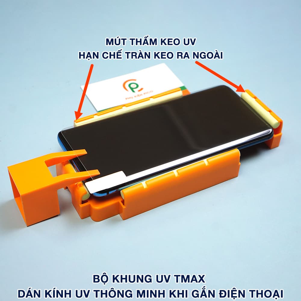 Khung dán kính cường lực UV hỗ trợ dán cường lực cong dễ dàng hơn - 2