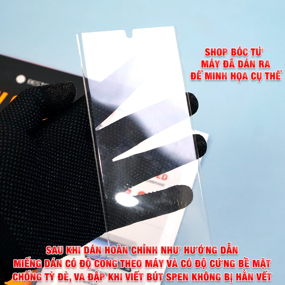 Dán màn hình Samsung Galaxy Note 10 Plus PPF UV cao cấp Bestsuit nhận vân tay full màn hình - 8