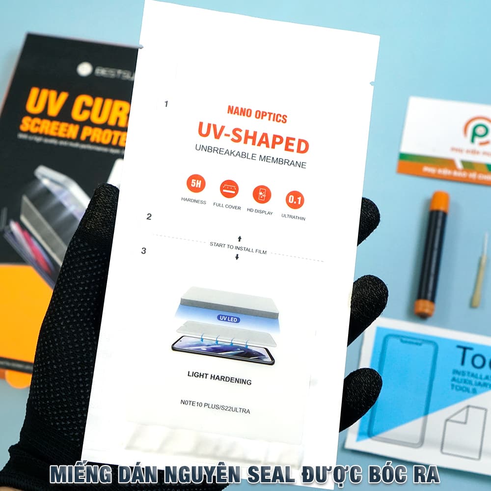 Dán màn hình Samsung Galaxy Note 10 Plus PPF UV cao cấp Bestsuit nhận vân tay full màn hình - 6
