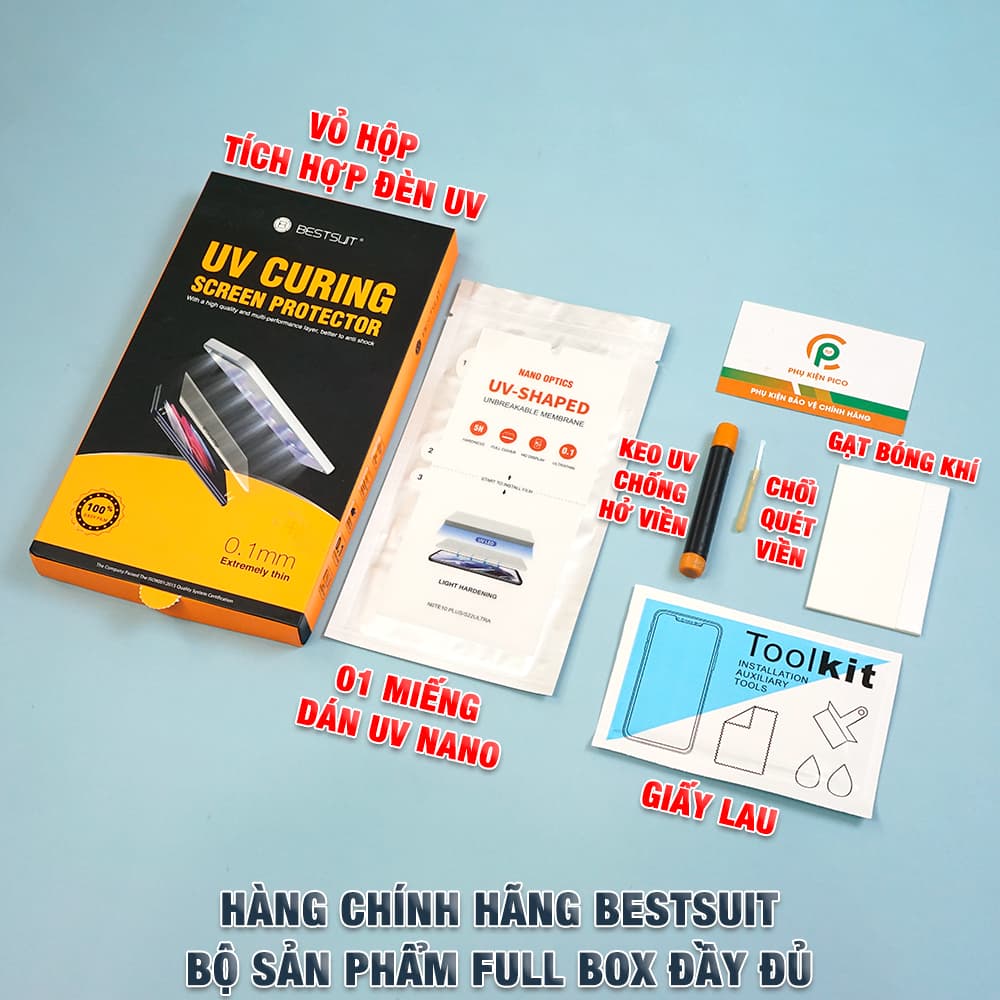 Dán màn hình Samsung Galaxy Note 10 Plus PPF UV cao cấp Bestsuit nhận vân tay full màn hình - 2