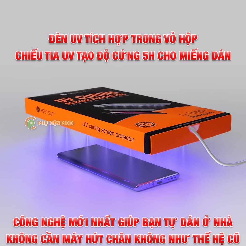 Dán màn hình Samsung Galaxy Note 10 Plus PPF UV cao cấp Bestsuit nhận vân tay full màn hình - 3