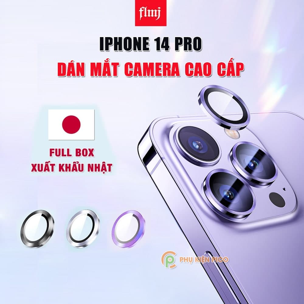 Dán camera Iphone 14 Pro - Dán mắt Camera Iphone 14 Pro kim loại siêu cứng FLMJ - Dán bảo vệ camera iPhone 14 Pro